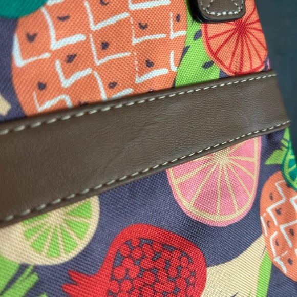 Lily Bloom Colorful Fruit Crossbody Bag 8"x9.5" - Picture 12 of 16
